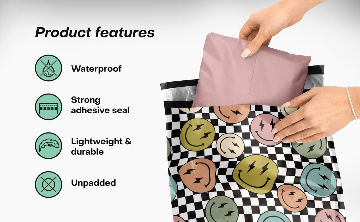 Smiles Polymailers 10x13&quot;