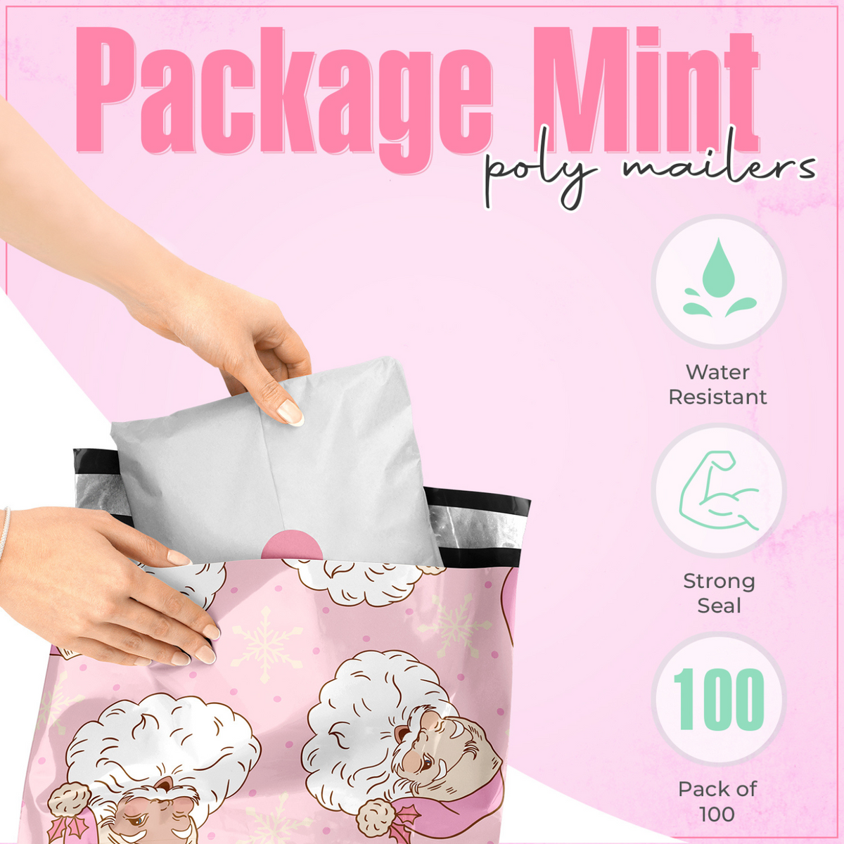 Santa Poly Mailers 10x13