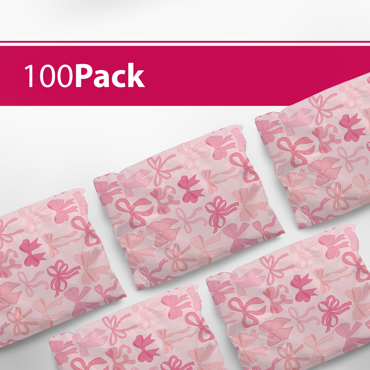 Bows Poly Mailers 6x9 - 100 pack