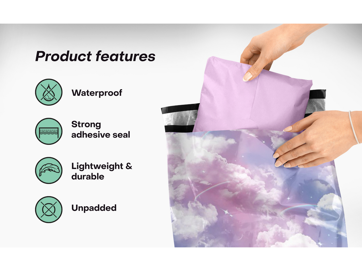 Clouds Poly Mailers 10x13&quot;