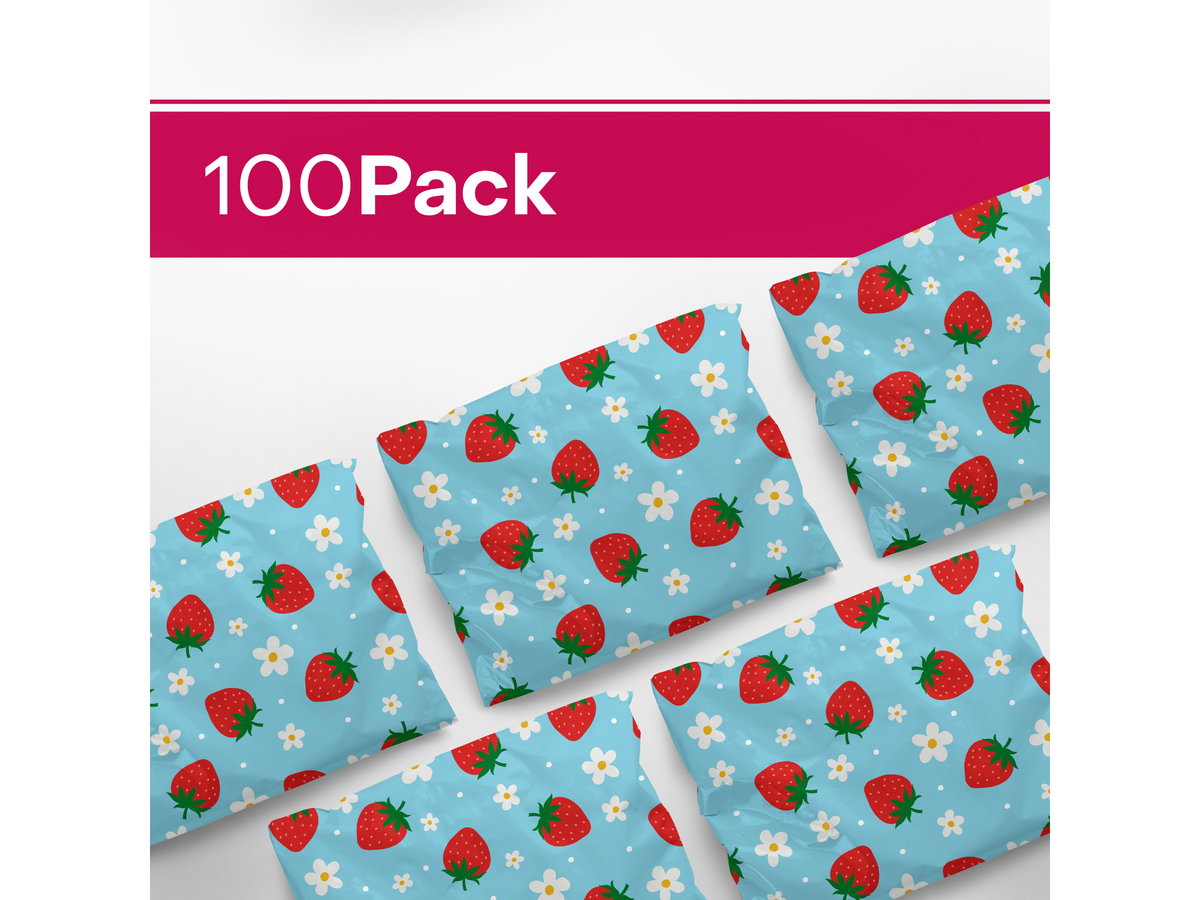 Strawberries Poly Mailers 10x13&quot;