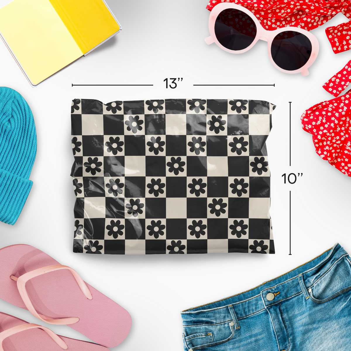Daisy Check Poly Mailers 10x13