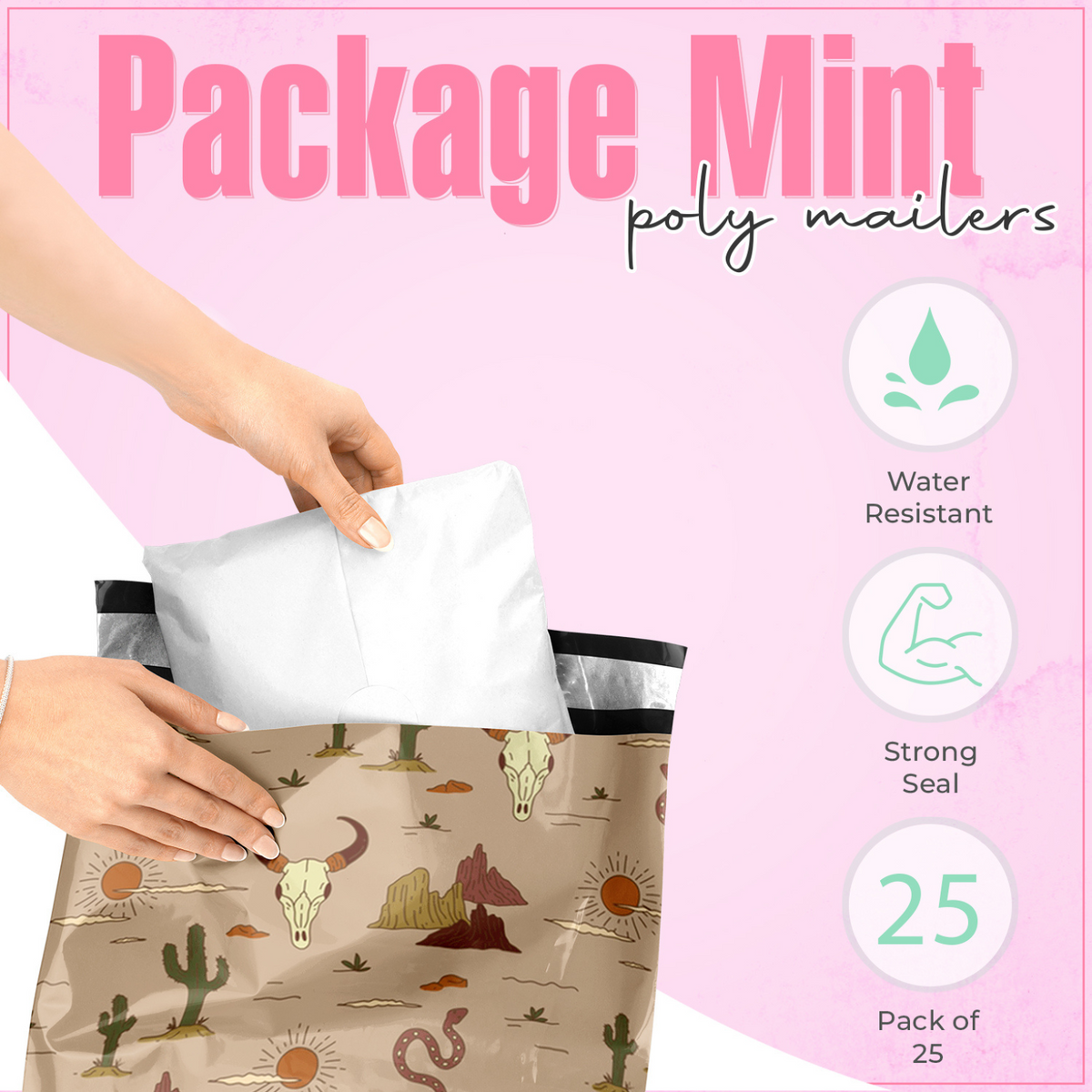 Wild West Polymailers 10x13 - 25 pack