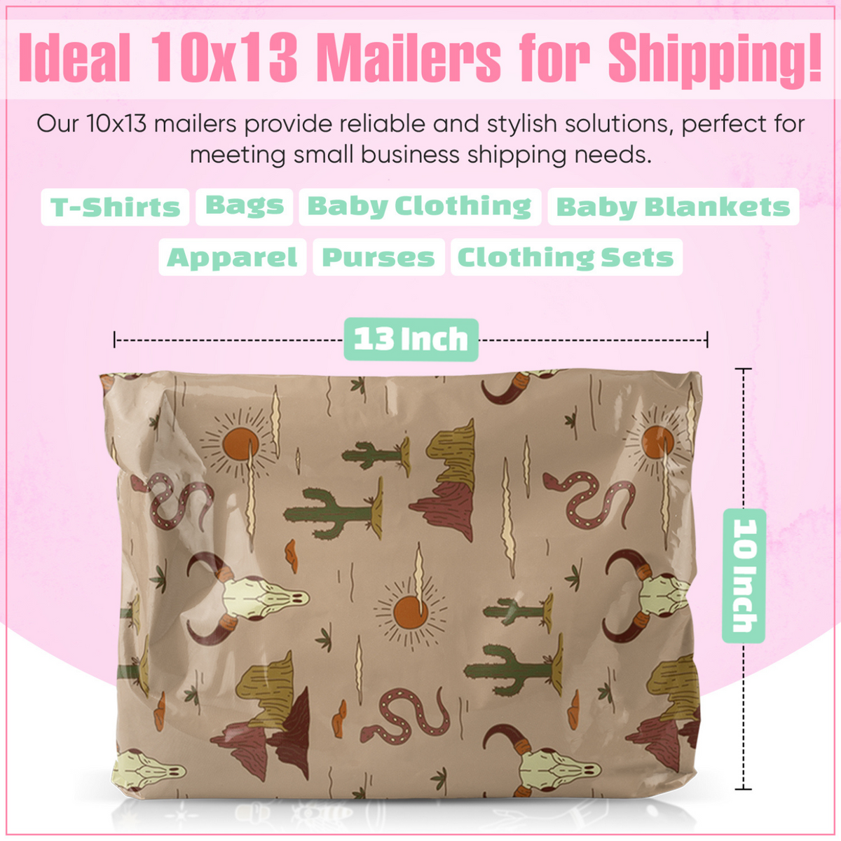 Wild West Polymailers 10x13 - 50 pack