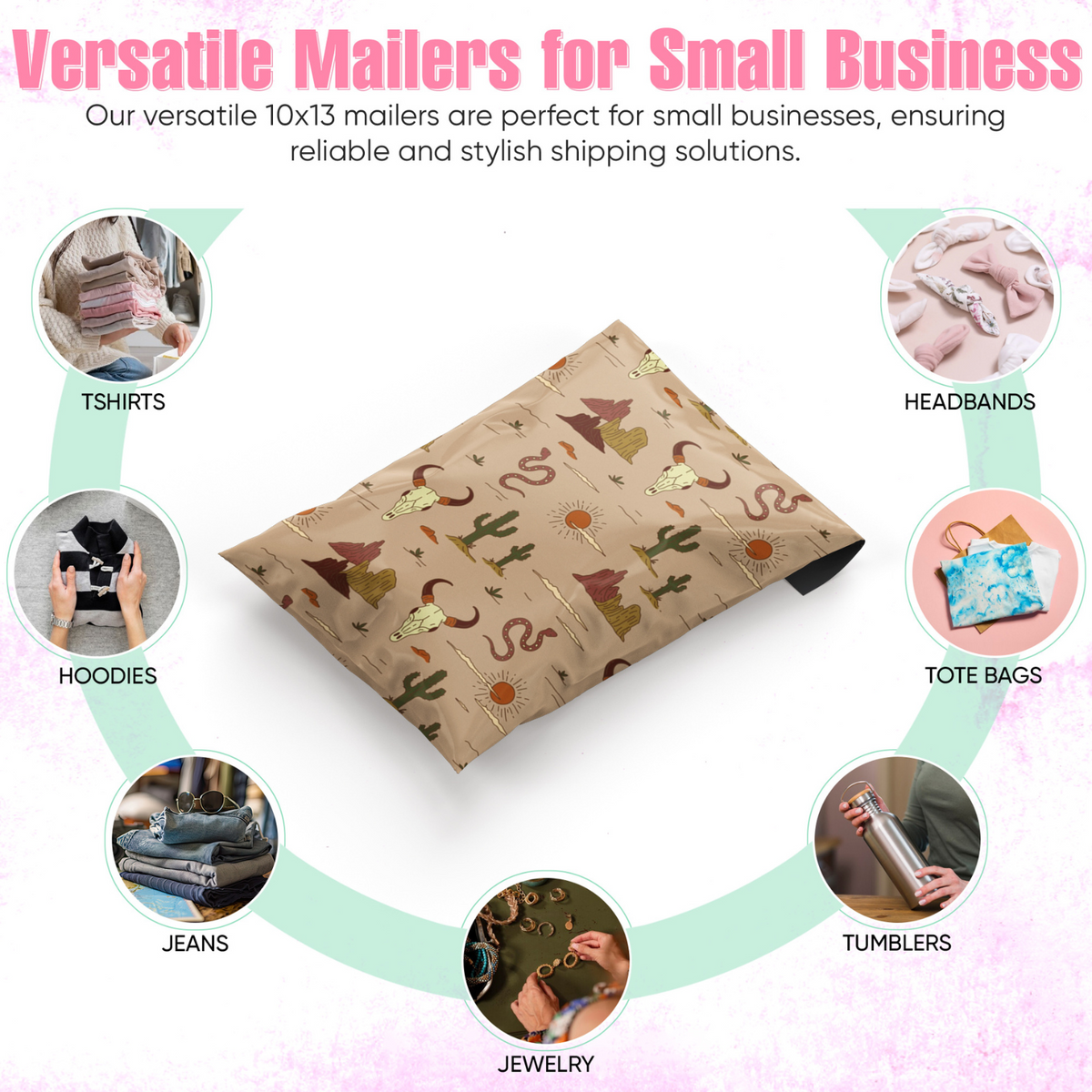 Wild West Polymailers 10x13 - 25 pack