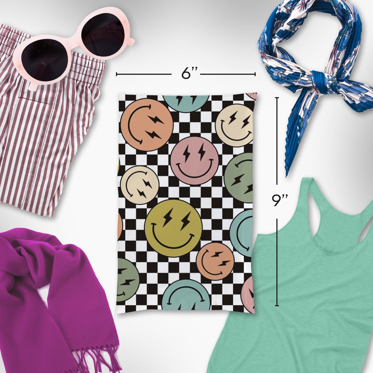 Smile Face Polymailers 6x9 - 100 pack