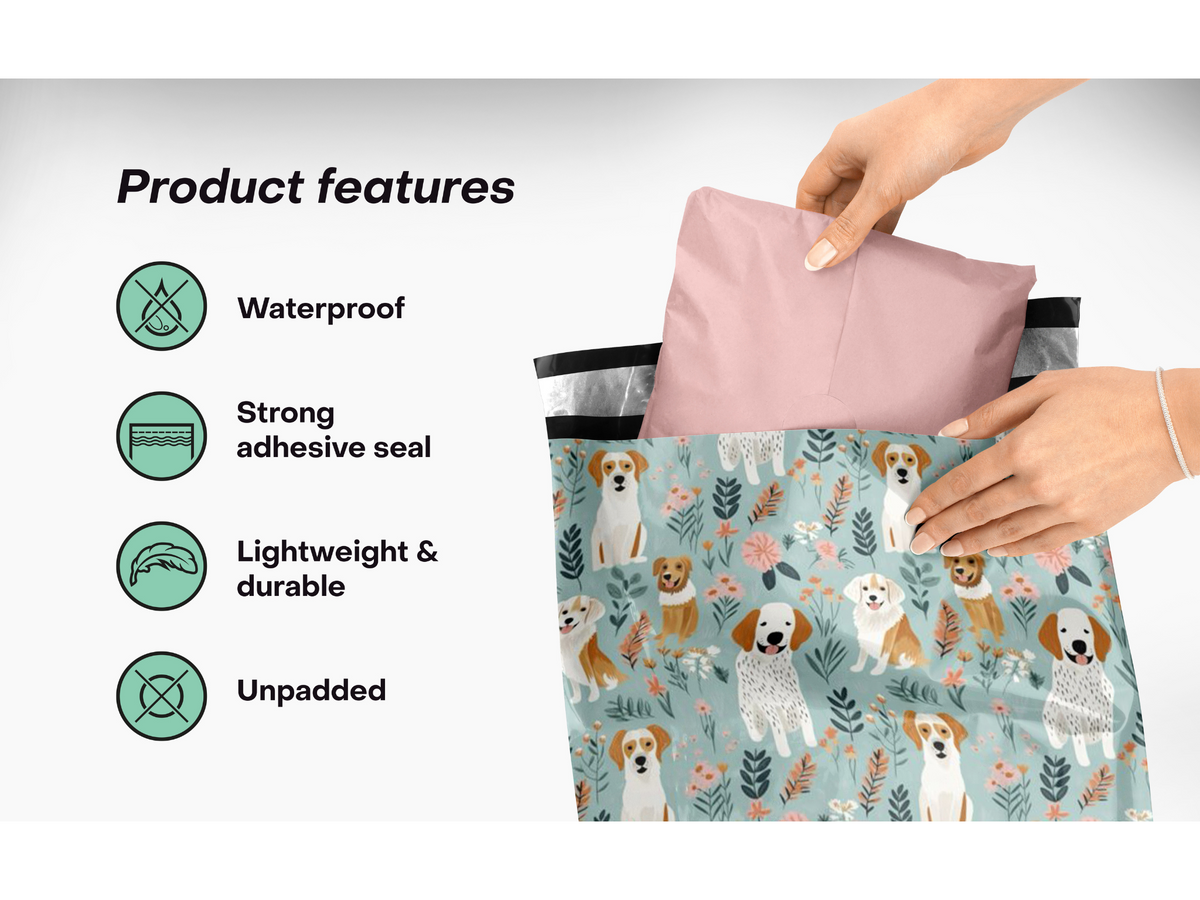 Dog Poly Mailers 10x13&quot;