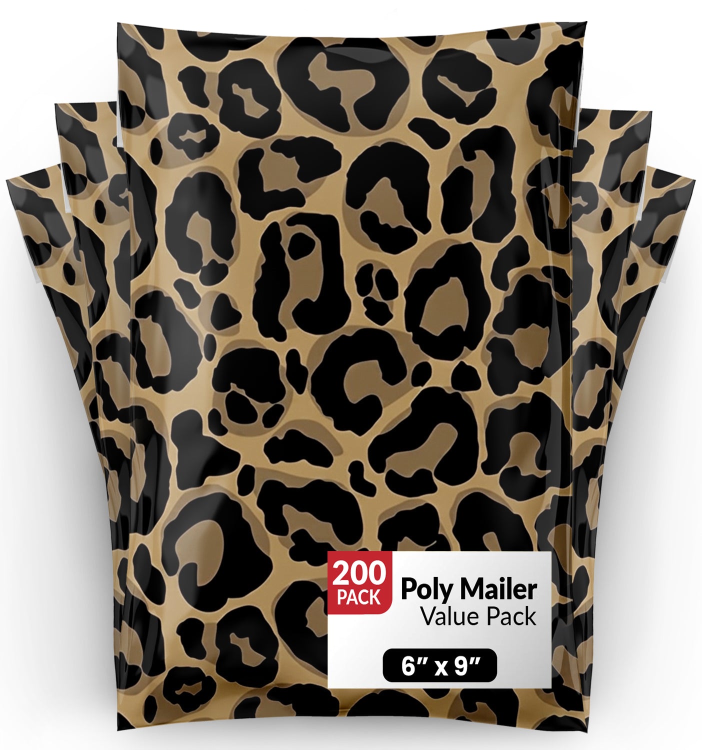 Leopard Print Polymailers 6"x9"