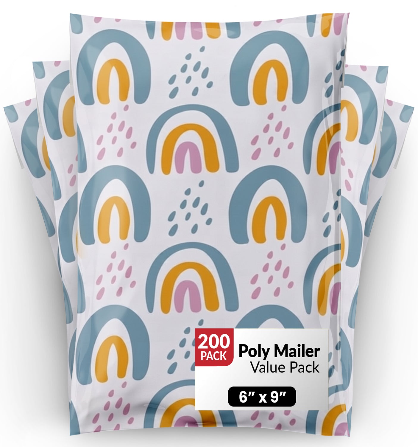 Boho Rainbow Polymailers 6"x9"