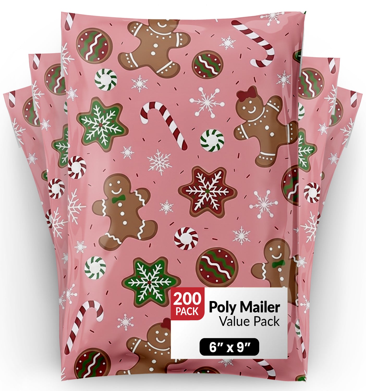Baking Spirits Bright 6x9 Poly Mailers
