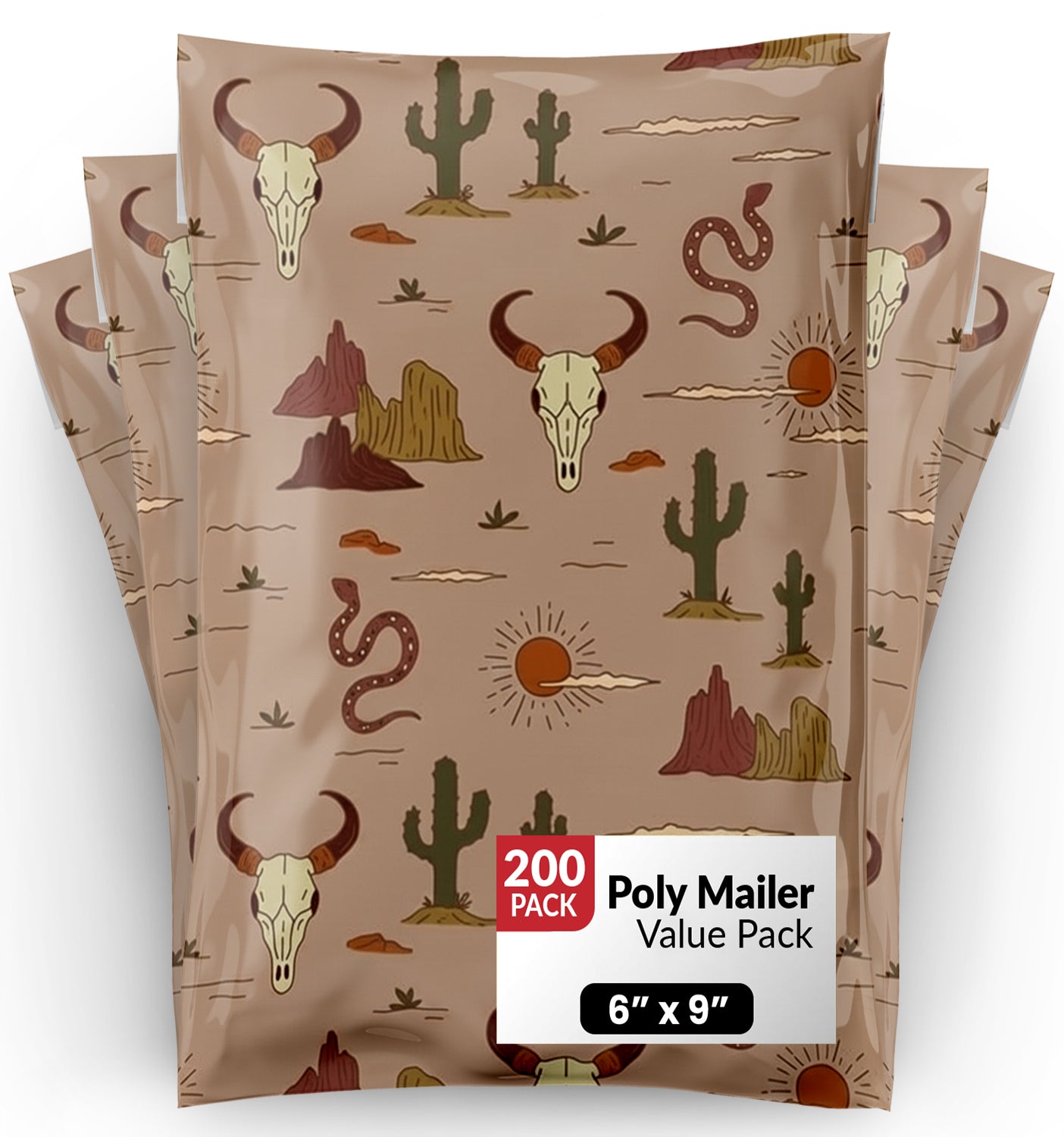 Wild West Polymailers 6"x9"