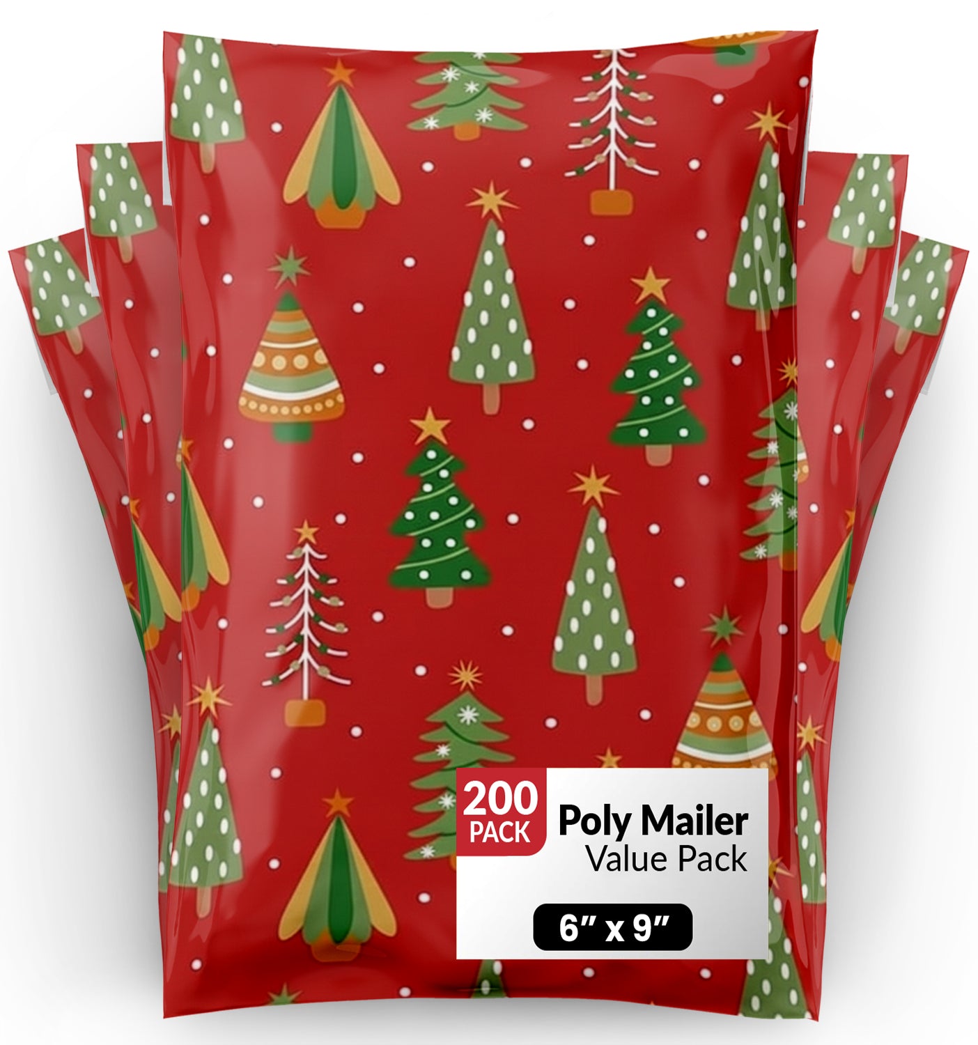 Holiday Trees 6x9 Poly Mailers