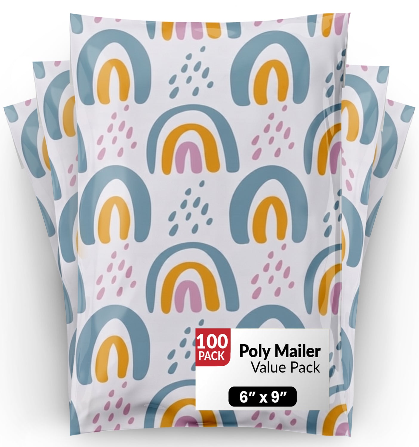 Boho Rainbow Polymailers 6x9 - 100 pack