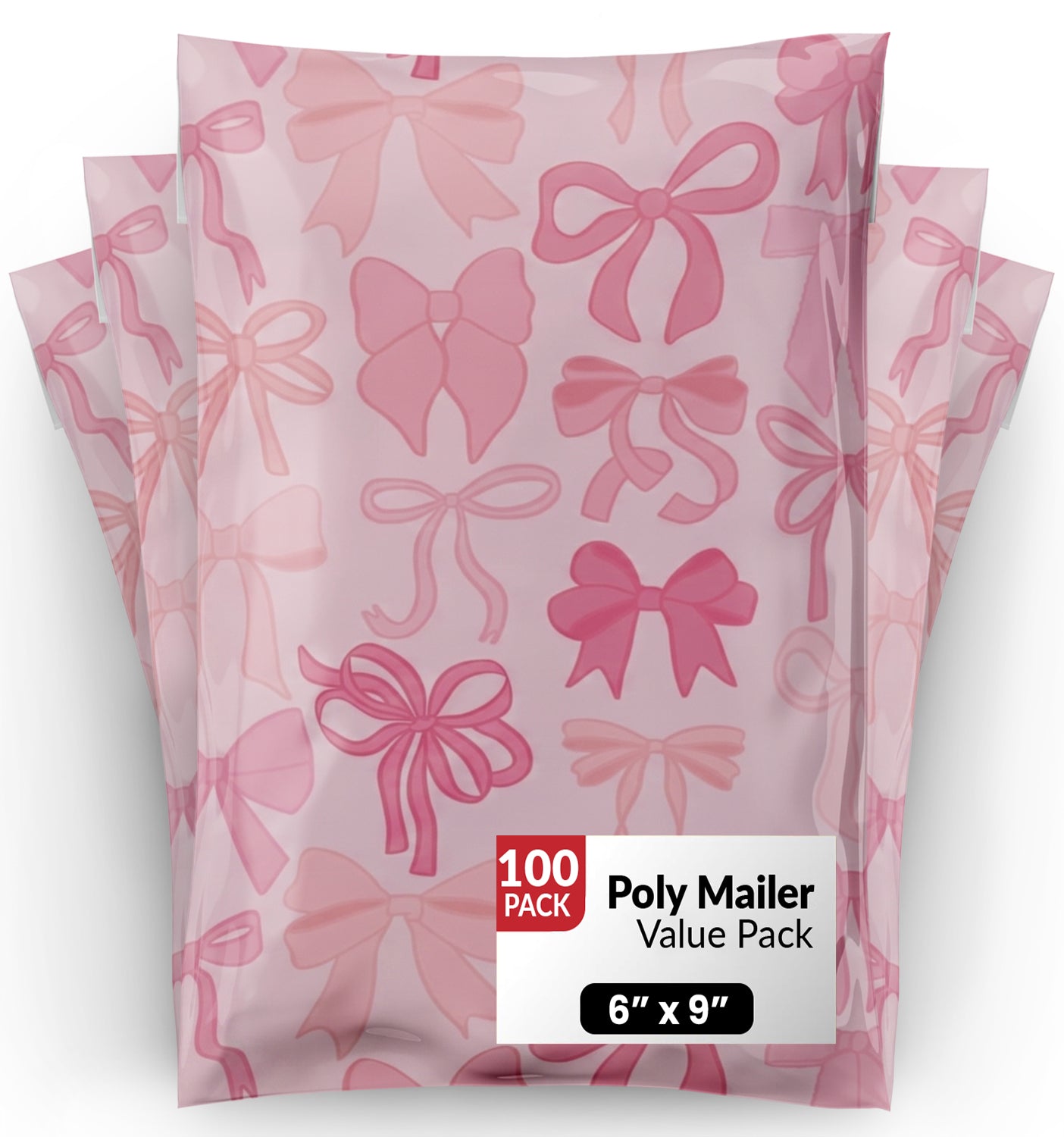 Bows Poly Mailers 6x9 - 100 pack