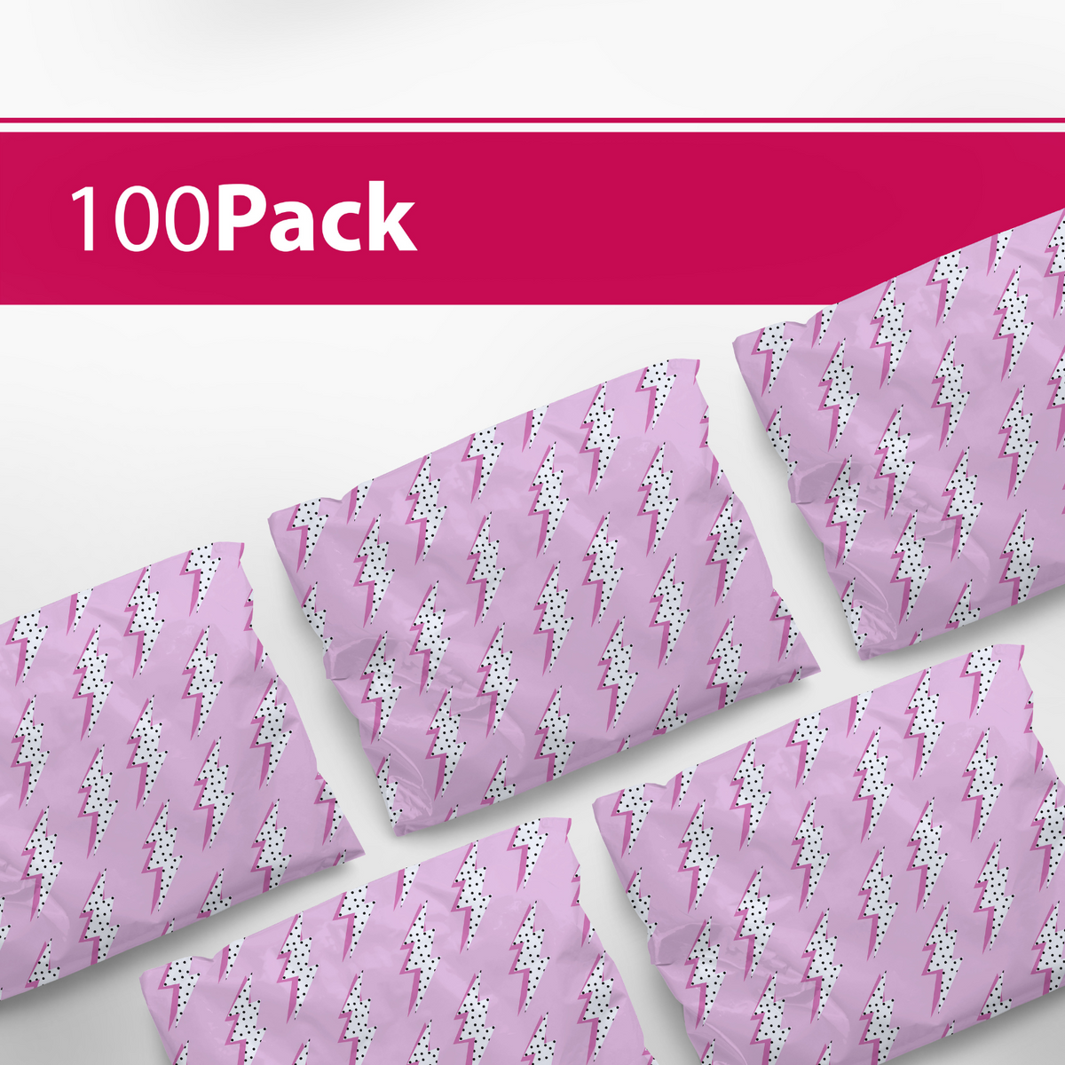 Lightning Bolt Polymailers 6x9 - 100 pack
