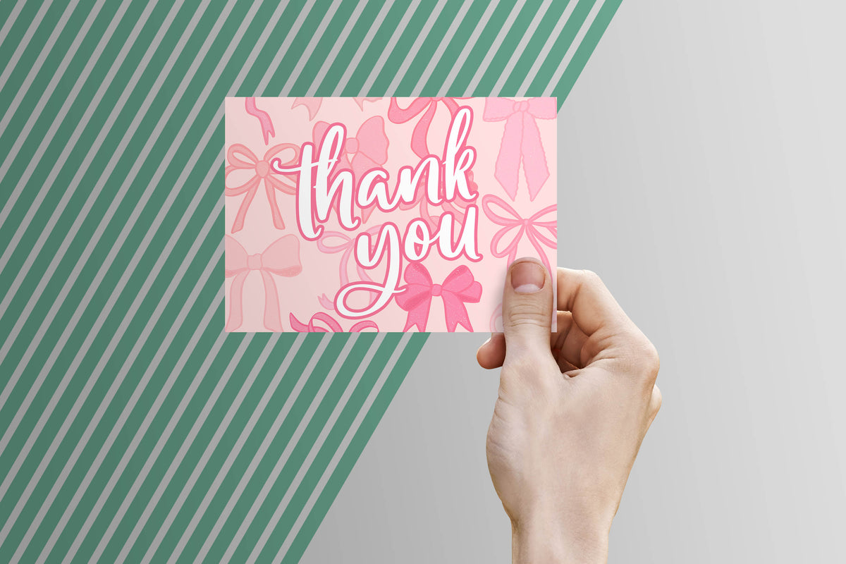 Thank You Card Template - Digital Download