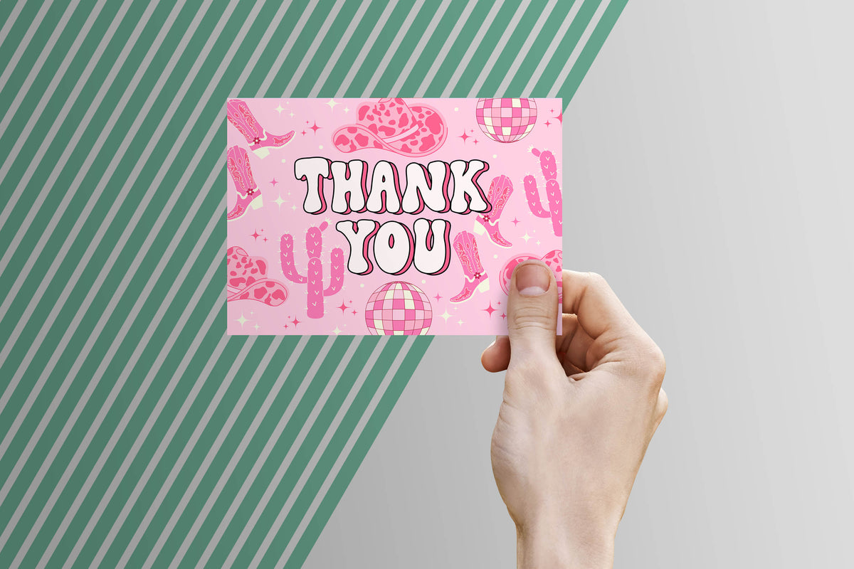 Thank You Card Template - Digital Download