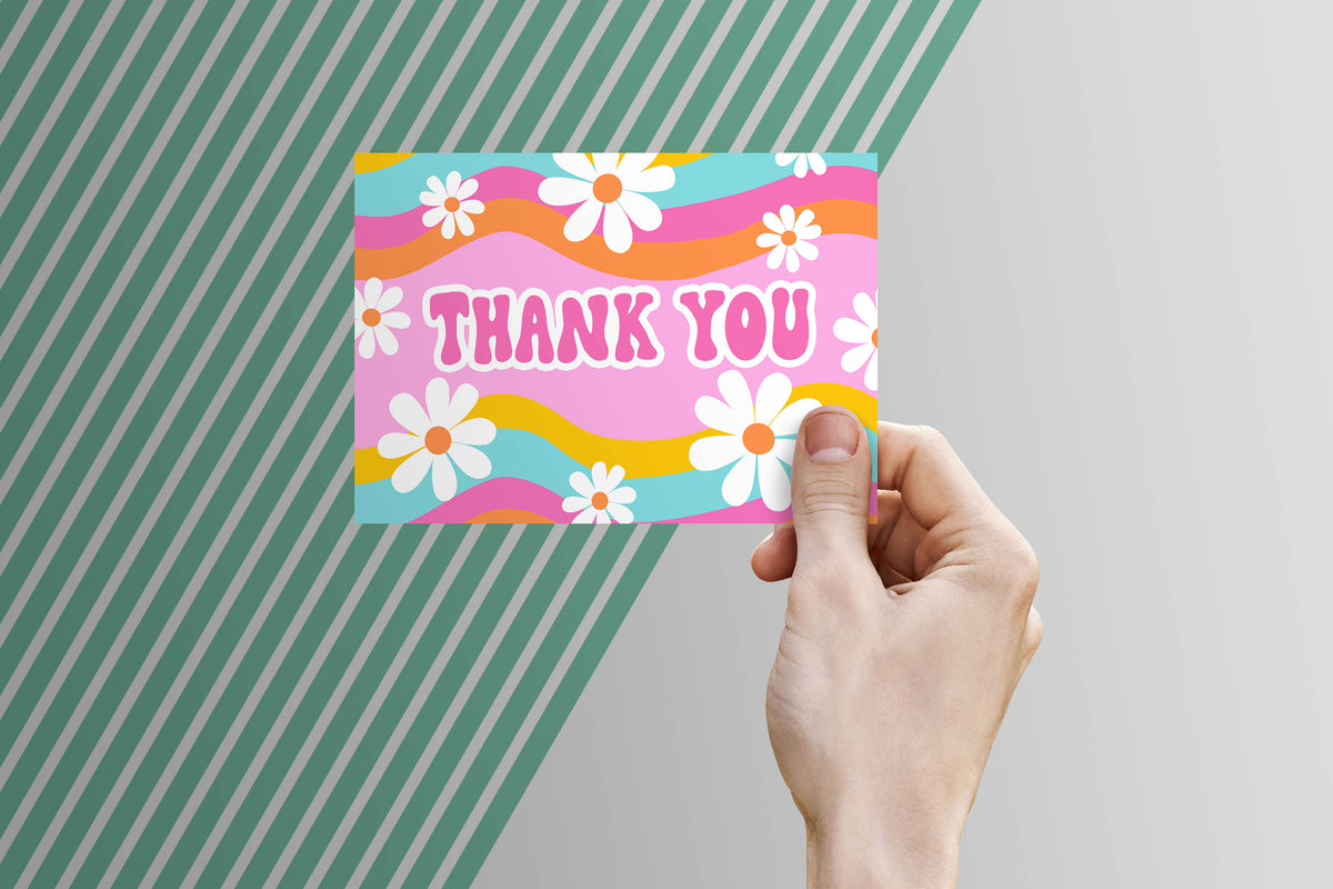 Thank You Card Template - Digital Download