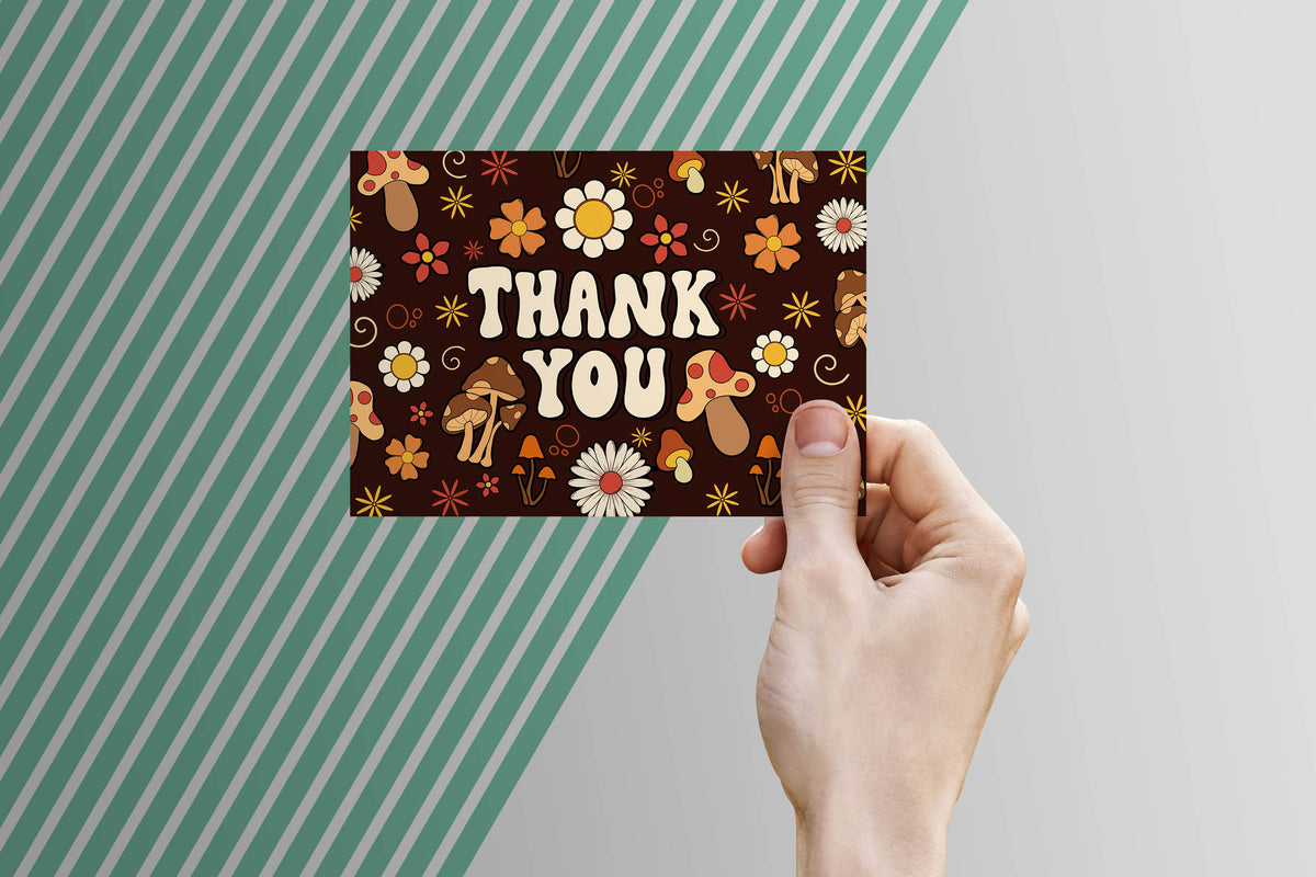 Thank You Card Template - Digital Download