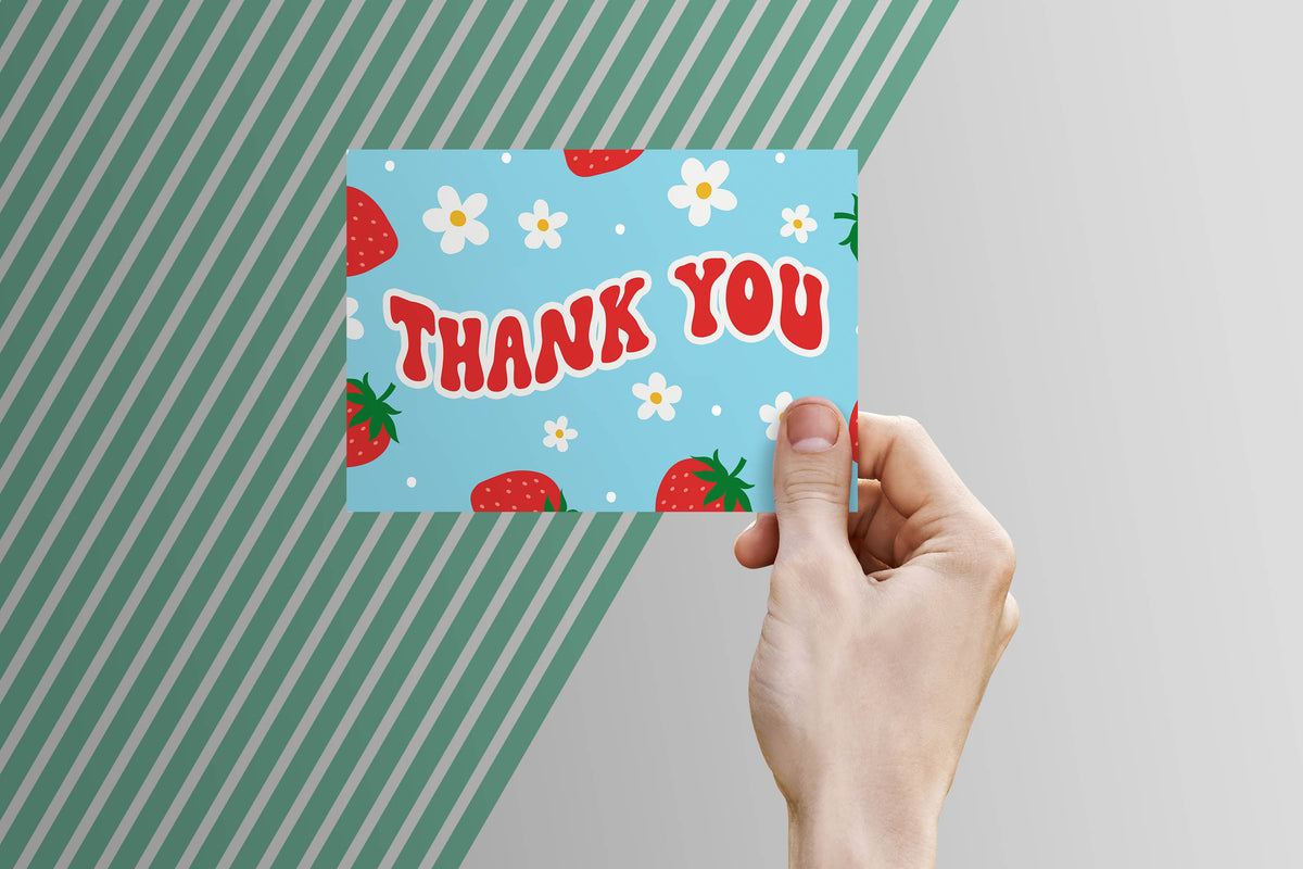Thank You Card Template - Digital Download