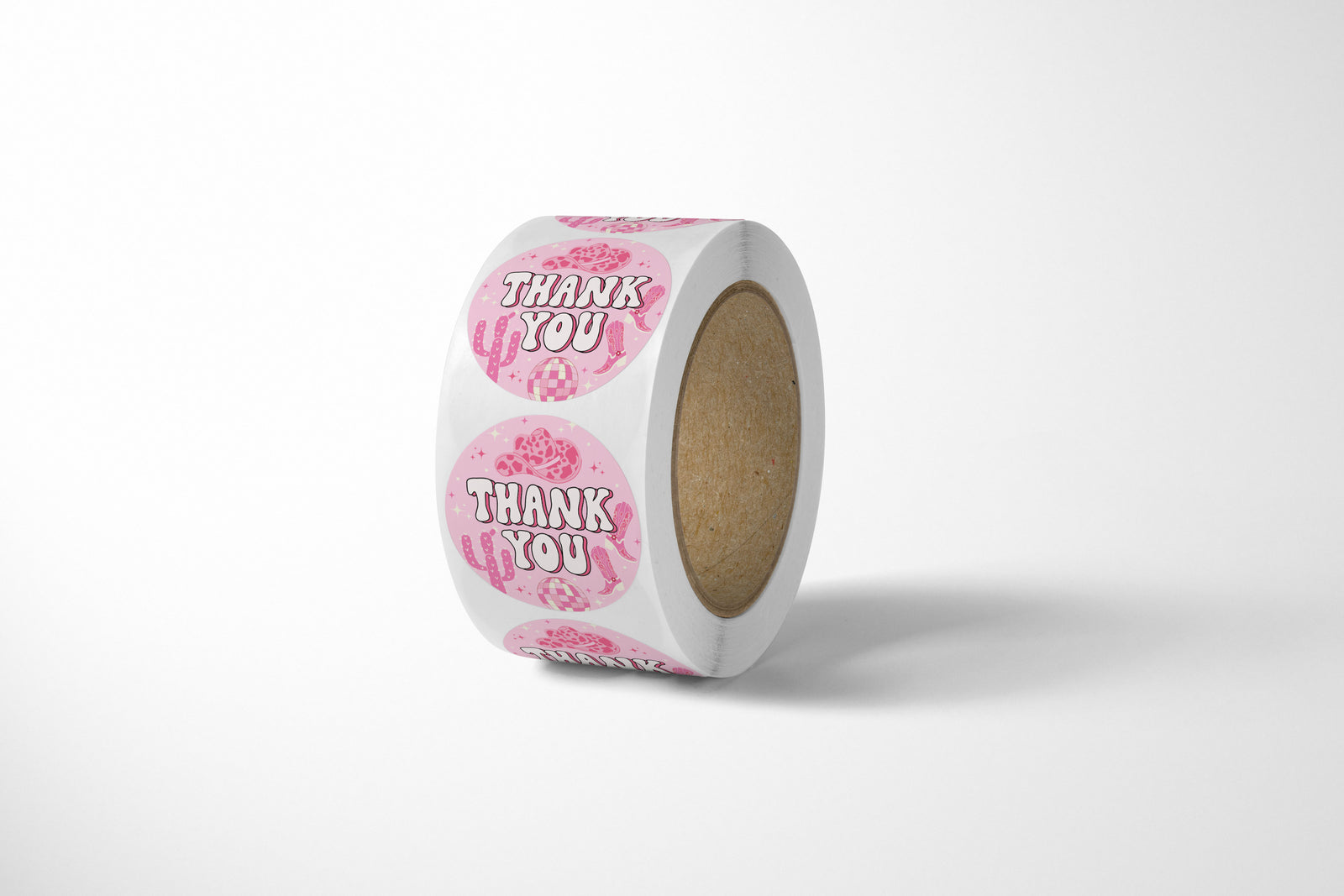 Disco Cowgirl Thank You Stickers - 500 Count