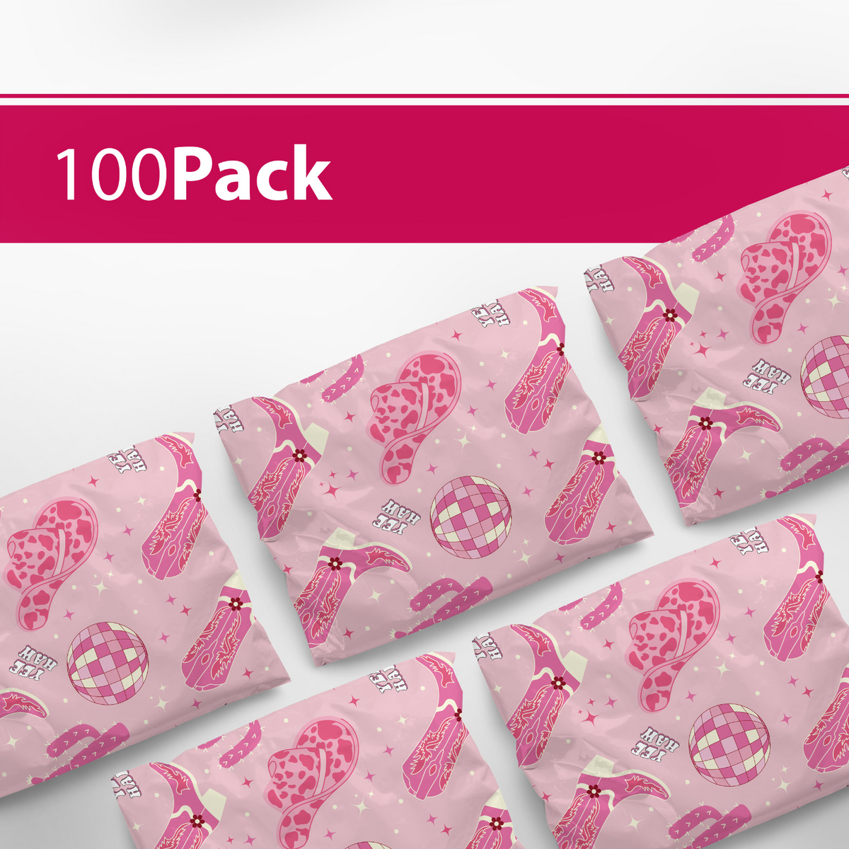 Disco Cowgirl Poly Mailers 6x9 - 100 pk