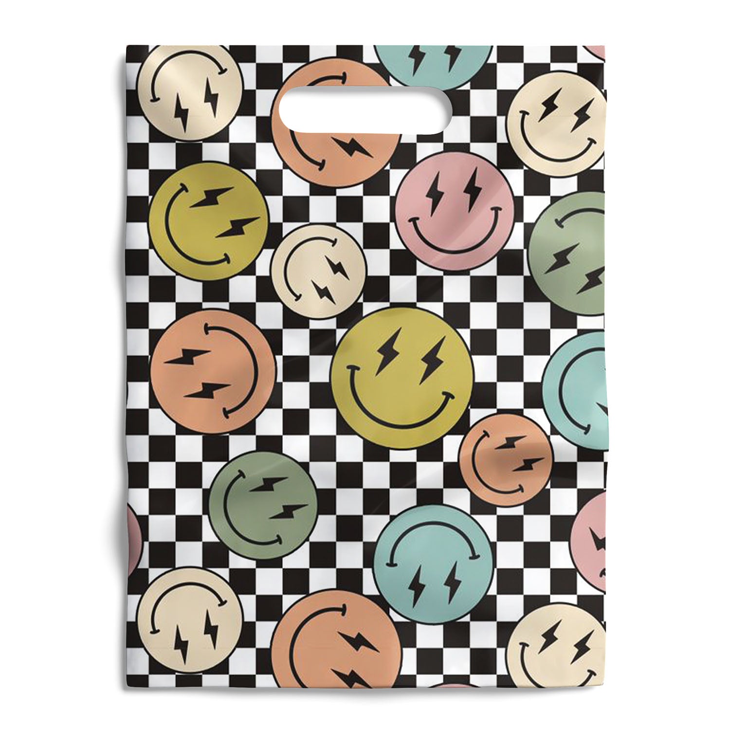 Smile Face Merchandise Bags 9x12 - 50 pack