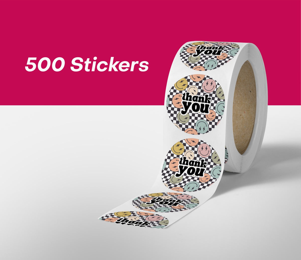Smiles Thank You Stickers - 500 Count