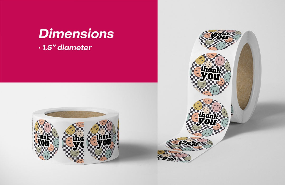 Smiles Thank You Stickers - 500 Count