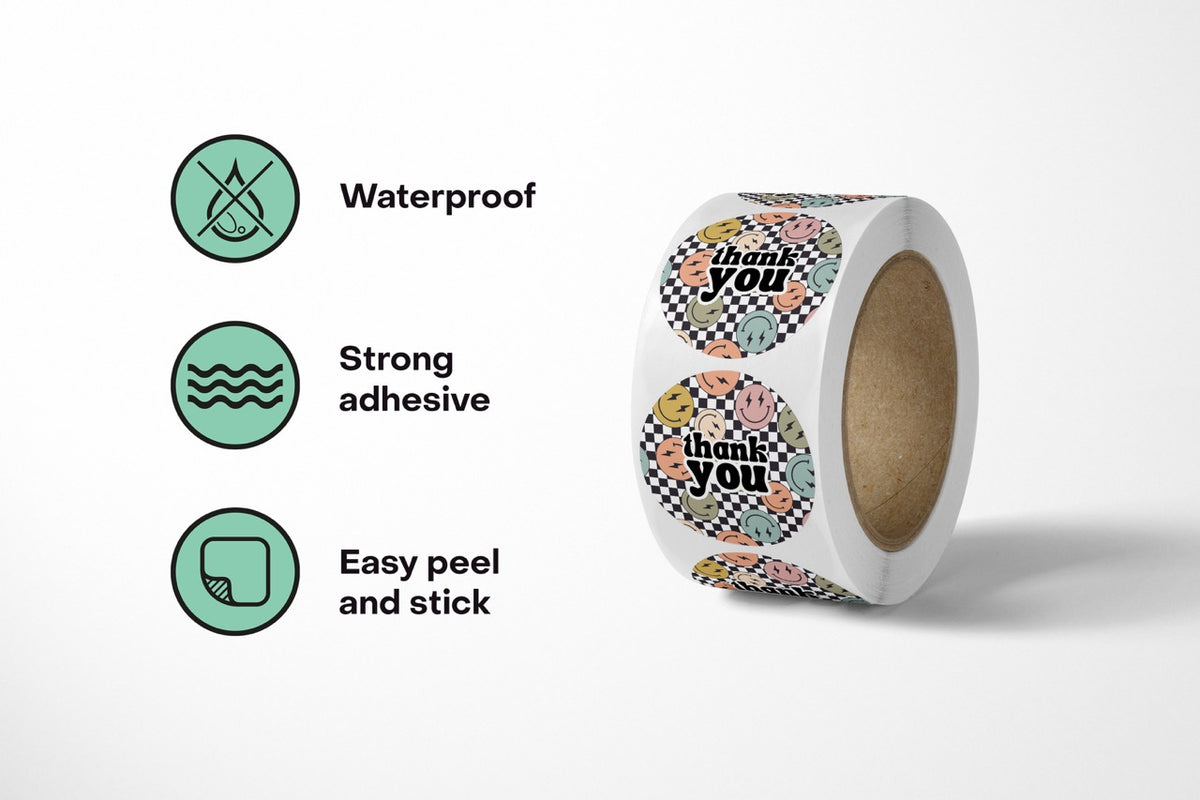 Smiles Thank You Stickers - 500 Count