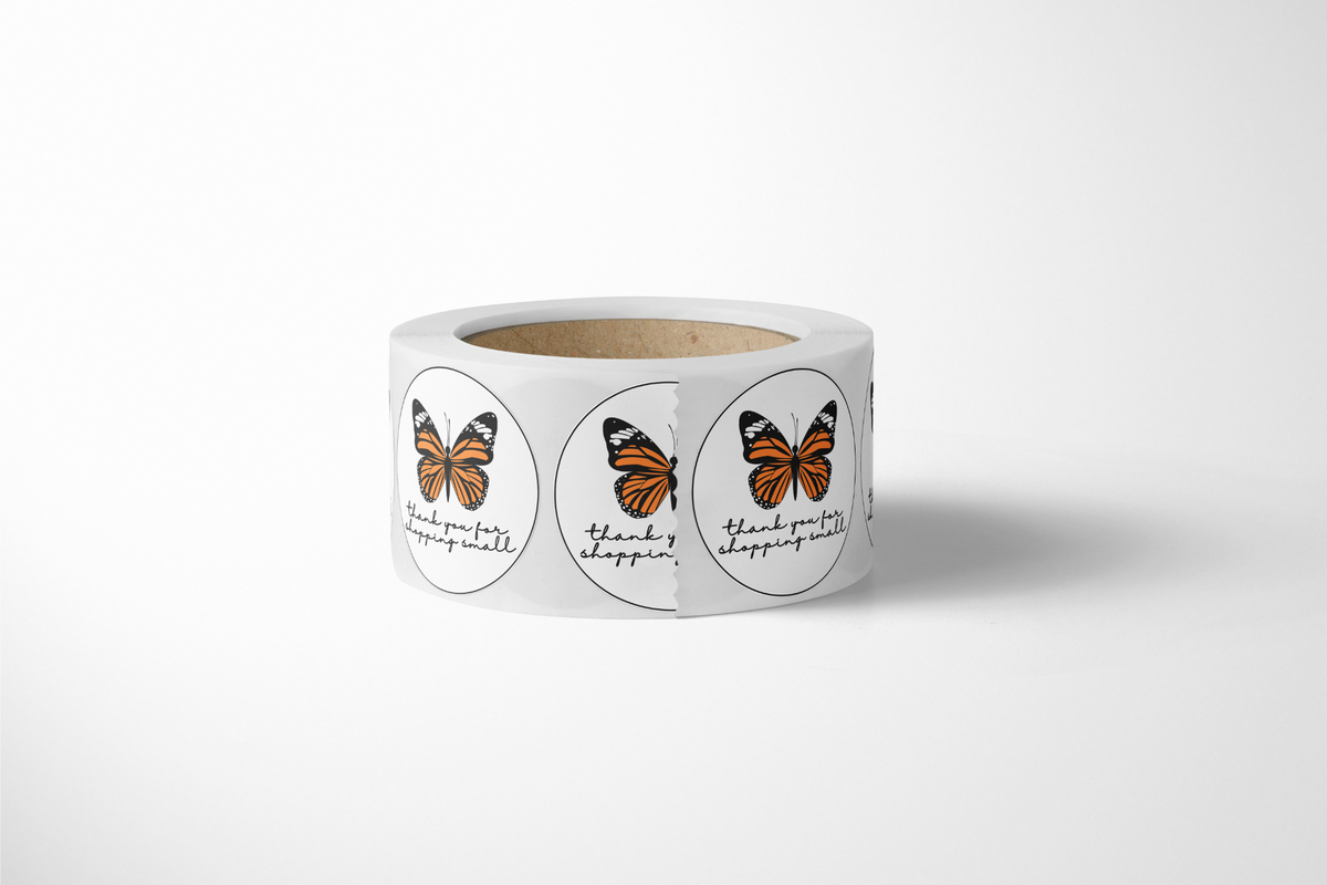 Butterfly Thank You Stickers - 500 Count