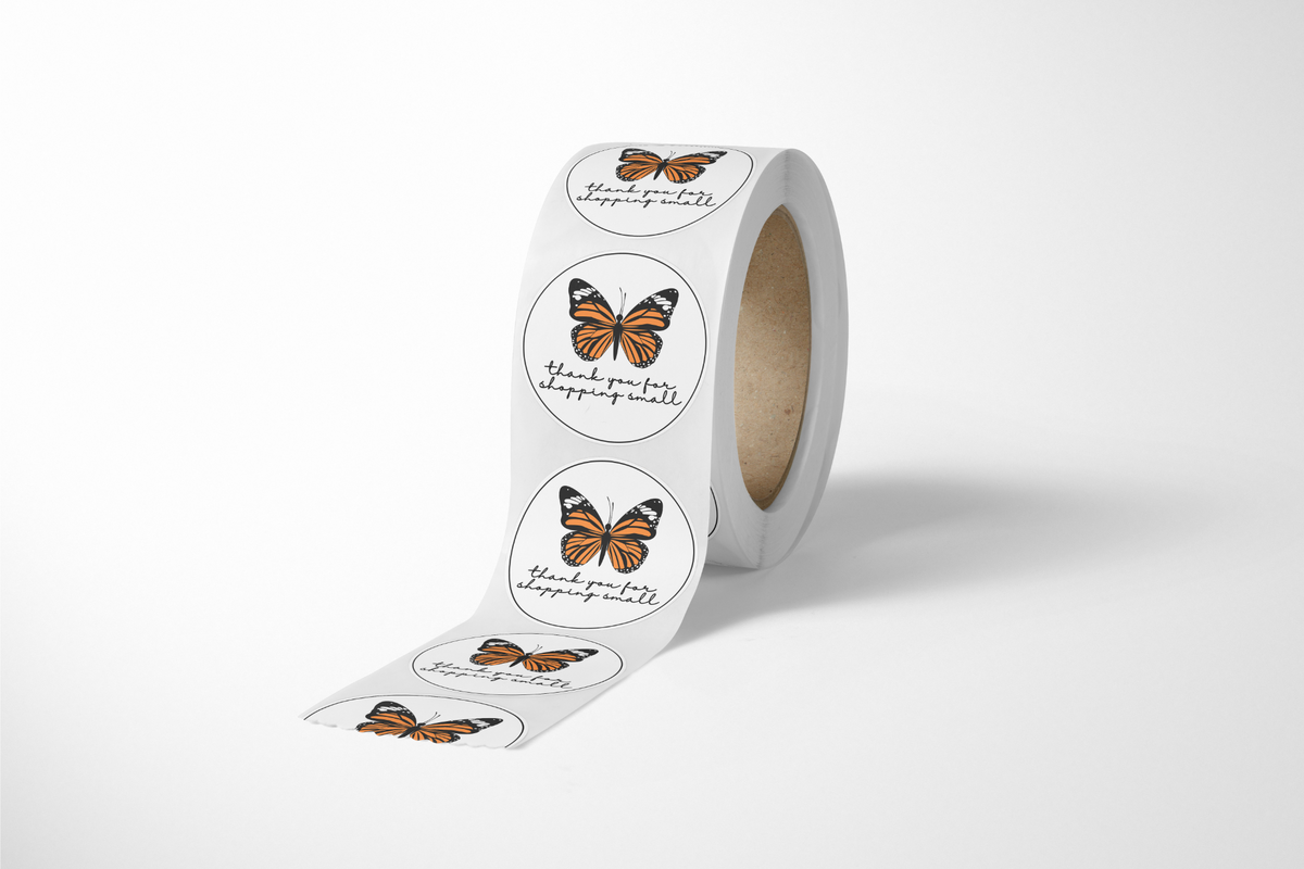 Butterfly Thank You Stickers - 500 Count