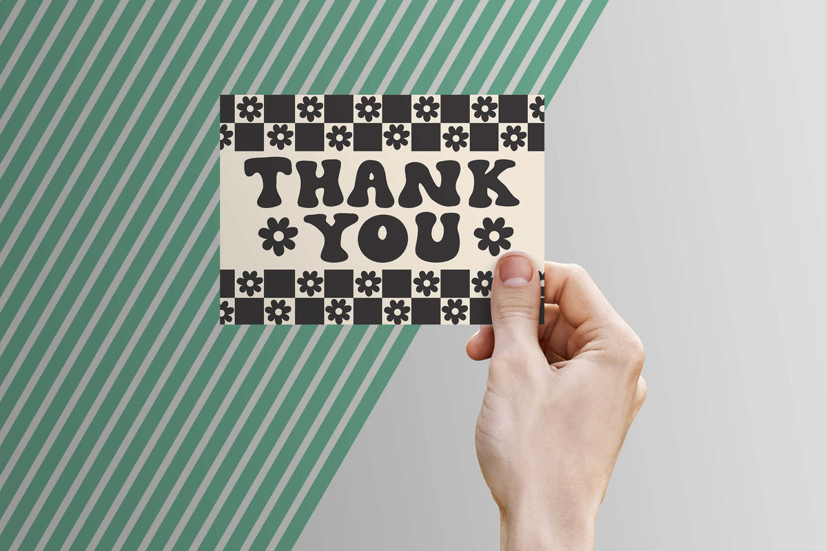 Thank You Card Template - Digital Download