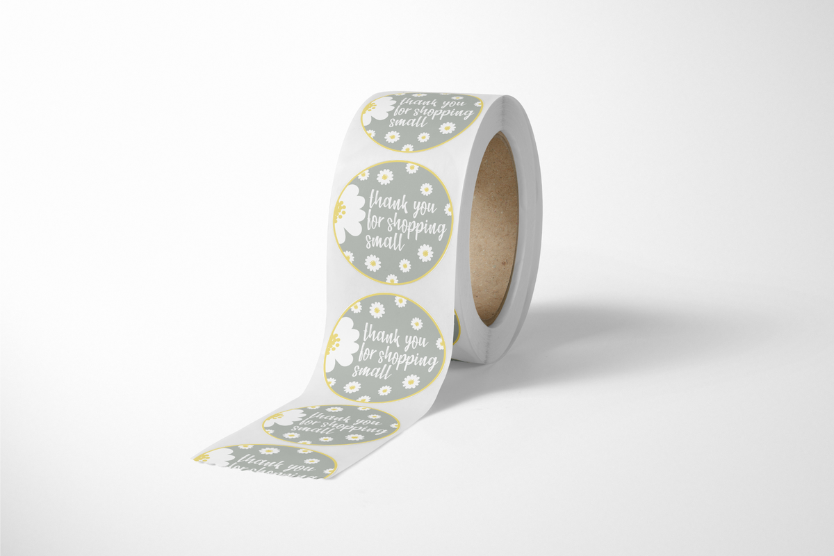 Daisy Thank You Stickers - 500 Count