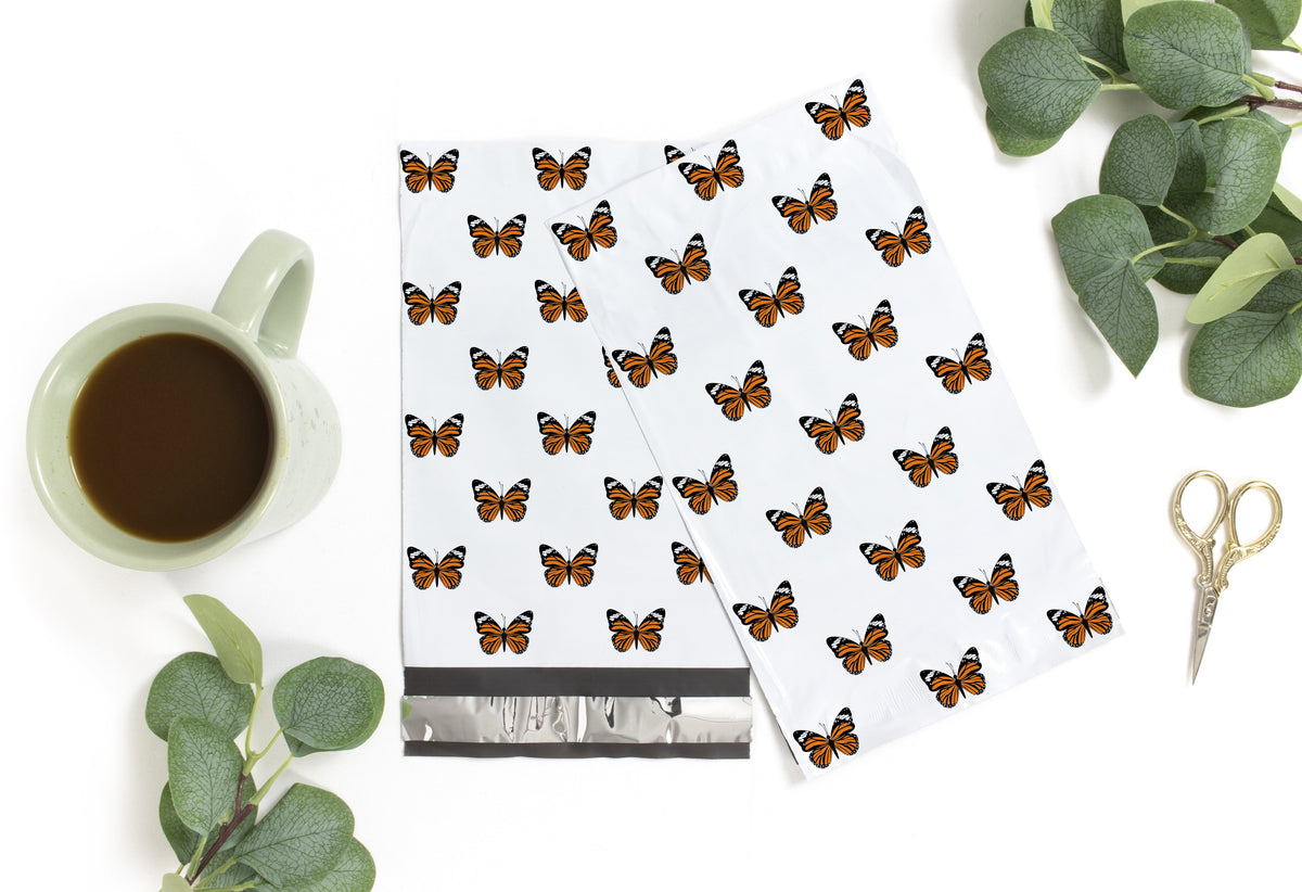 Monarch Butterfly Polymailers 6&quot;x9&quot;