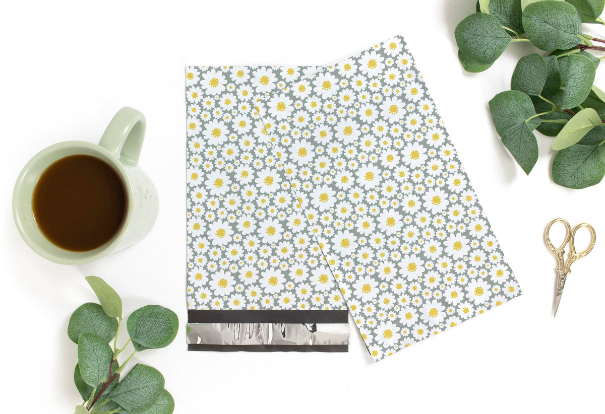 Daisy Flower Polymailers 6&quot;x9&quot;