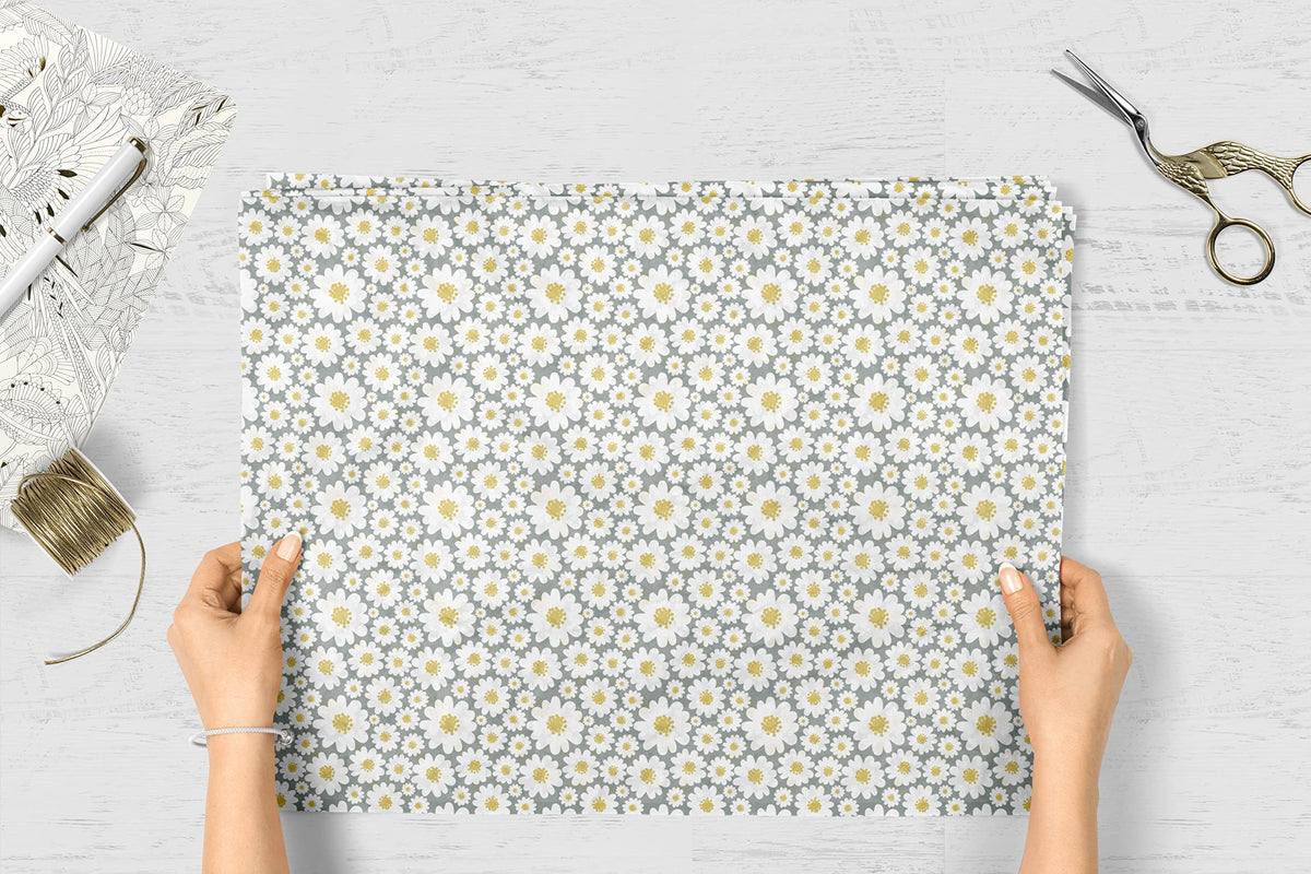 Daisy Floral Tissue Paper (100 Sheets, 20x30 inch)