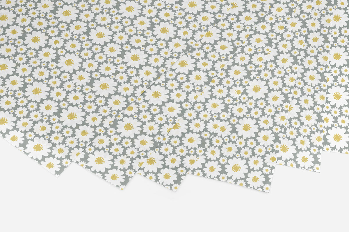 Daisy Floral Tissue Paper (100 Sheets, 20x30 inch)