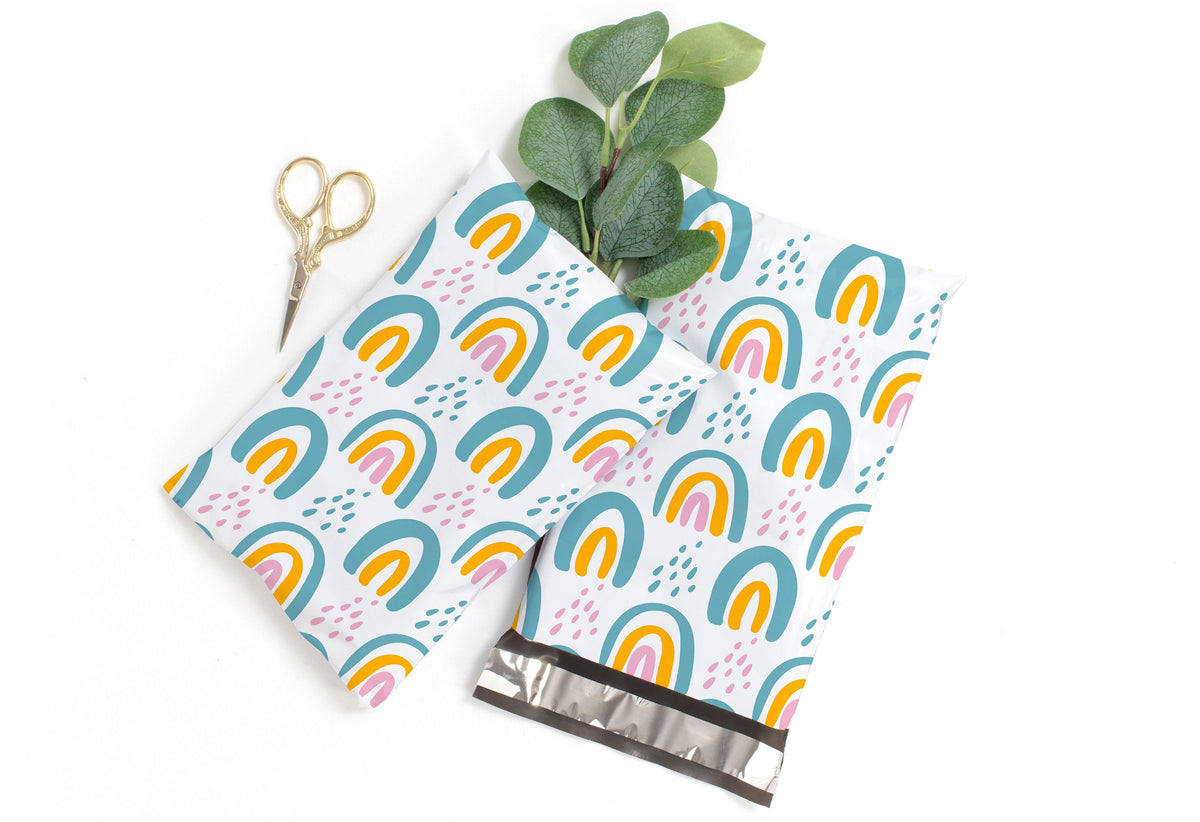 Boho Rainbow Polymailers 6&quot;x9&quot;