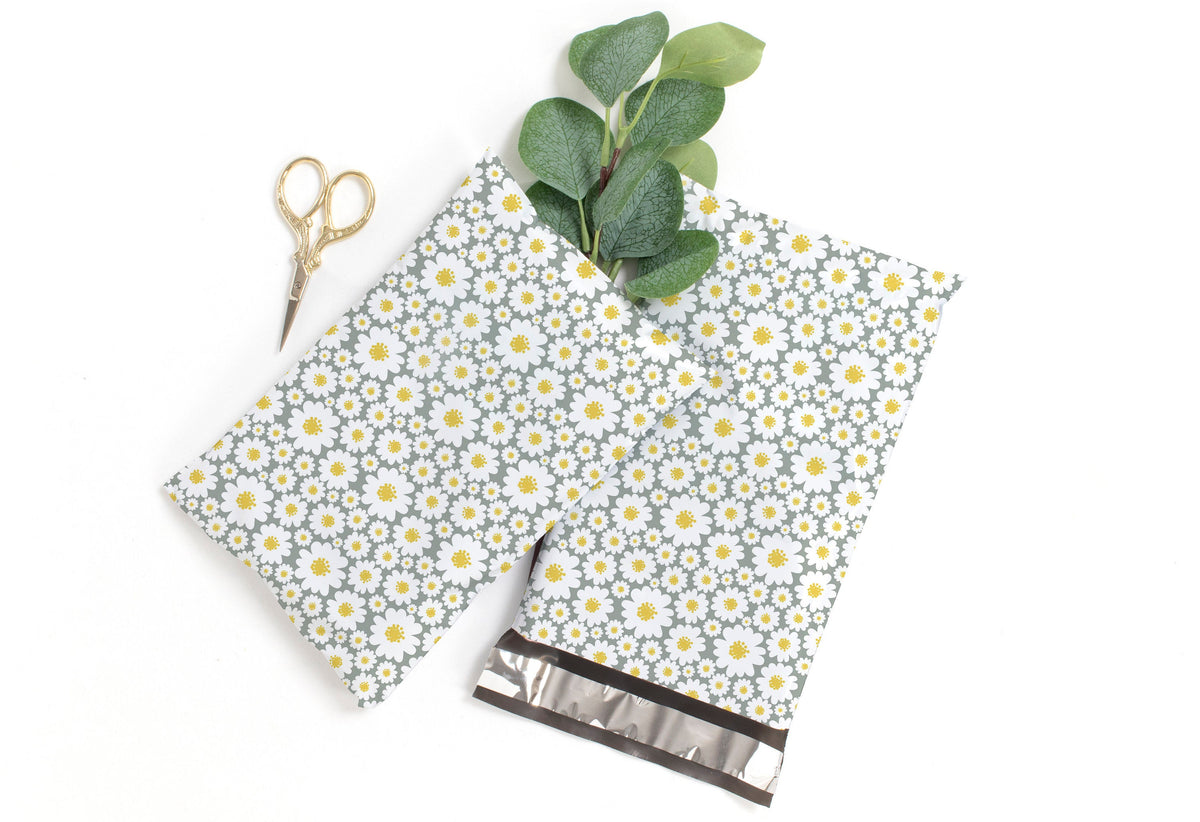 Daisy Flower Polymailers 6&quot;x9&quot;