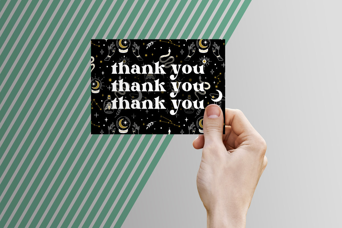 Thank You Card Template - Digital Download