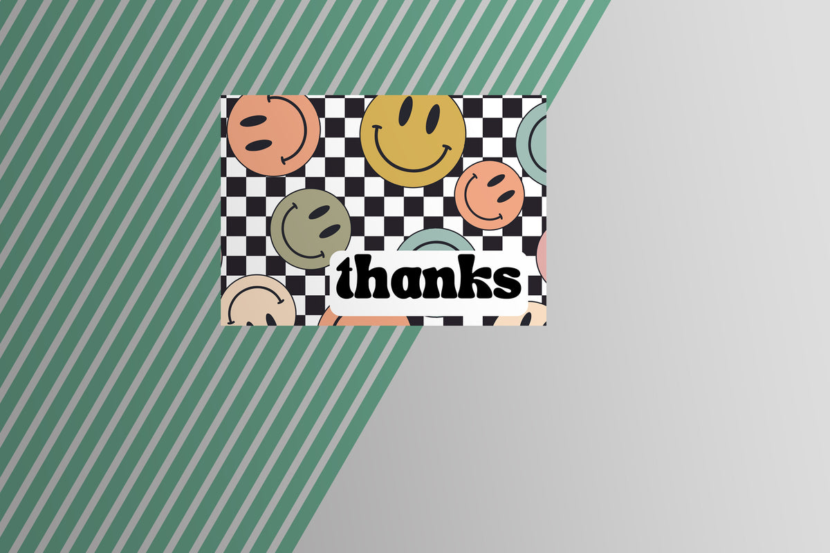 Thank You Card Template - Digital Download