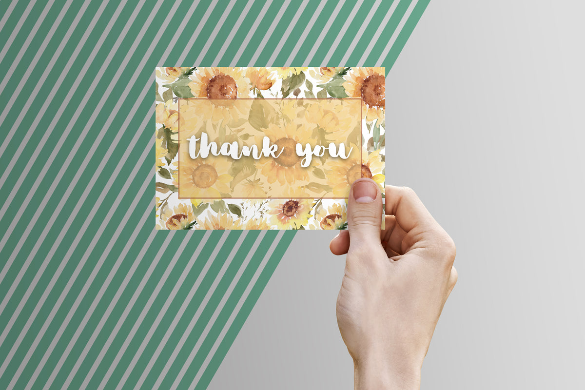Thank You Card Template - Digital Download