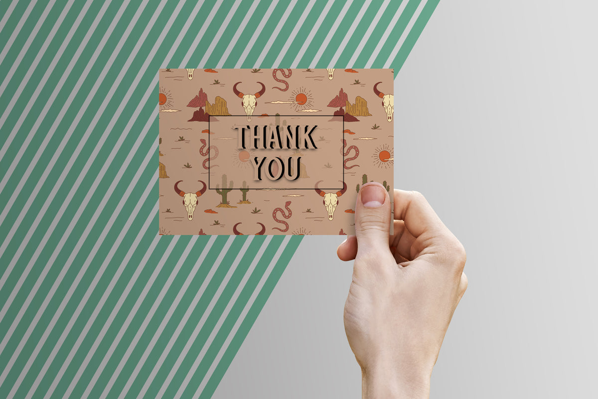 Thank You Card Template - Digital Download