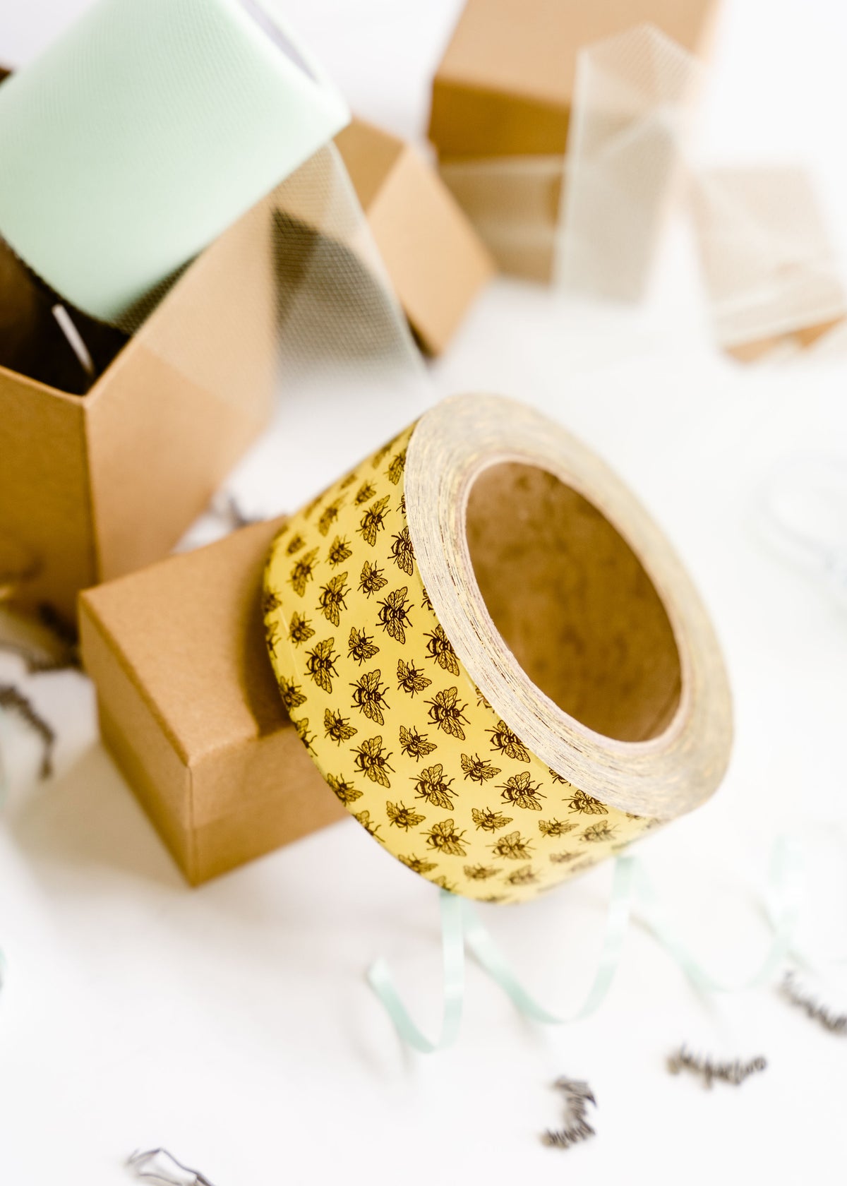 Bee Print Packaging Tape 2&quot;