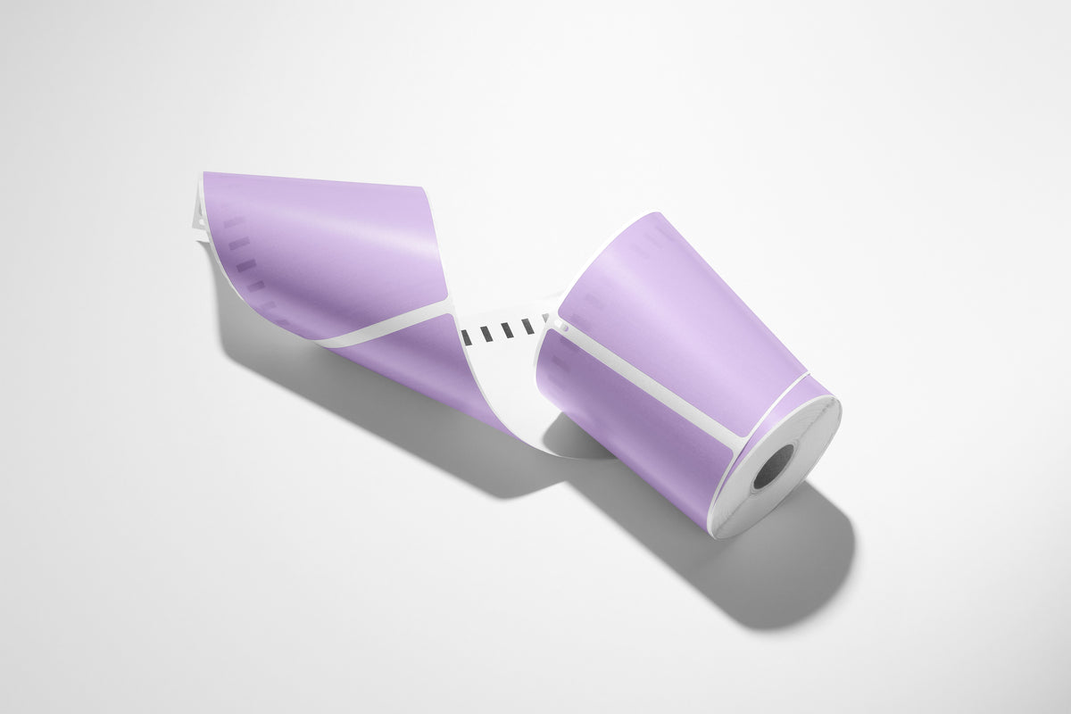 4X6 Thermal Label Purple Roll (300 Count)