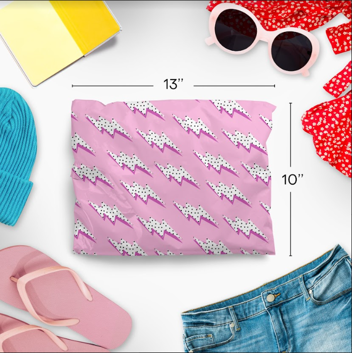 Lightning Bolt Polymailers 10&quot;x13&quot;