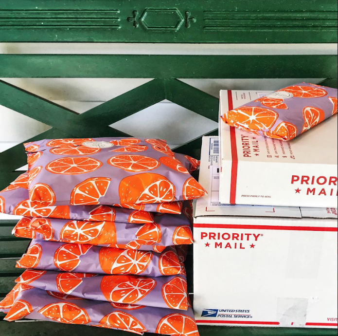 Orange Polymailers 10&quot;x13&quot;