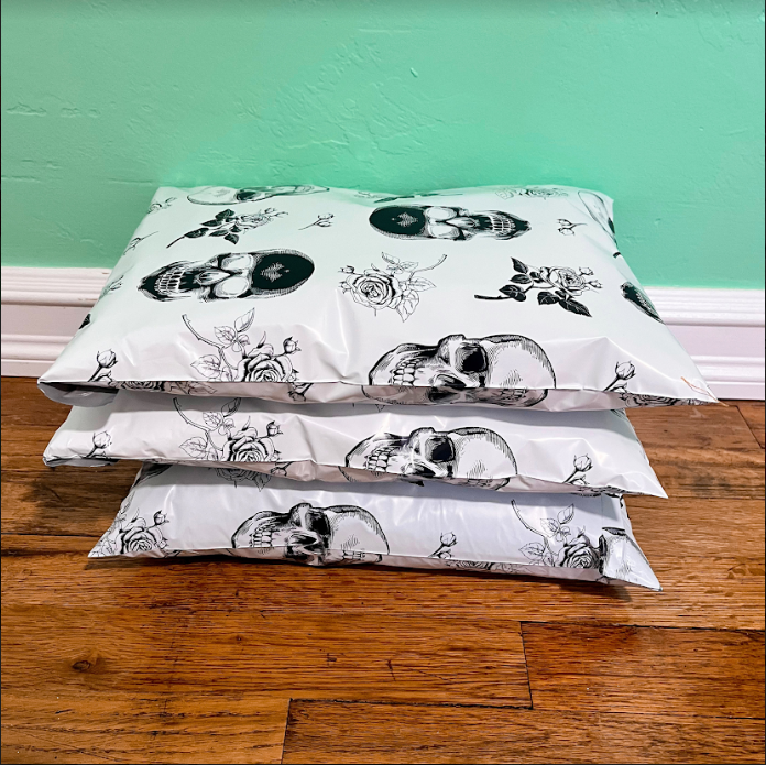 Skull Rose Polymailers 10x13&quot;