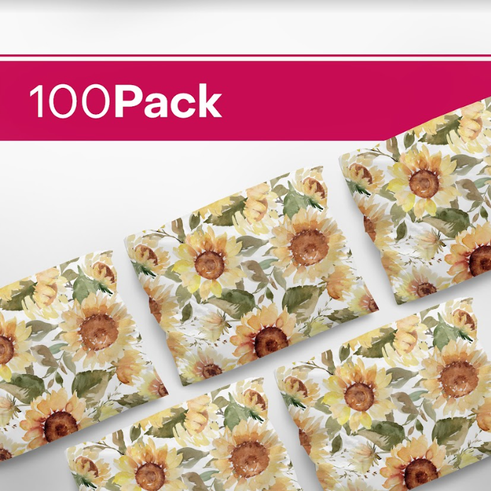 Watercolor Sunflower Polymailers 10&quot;x13&quot;